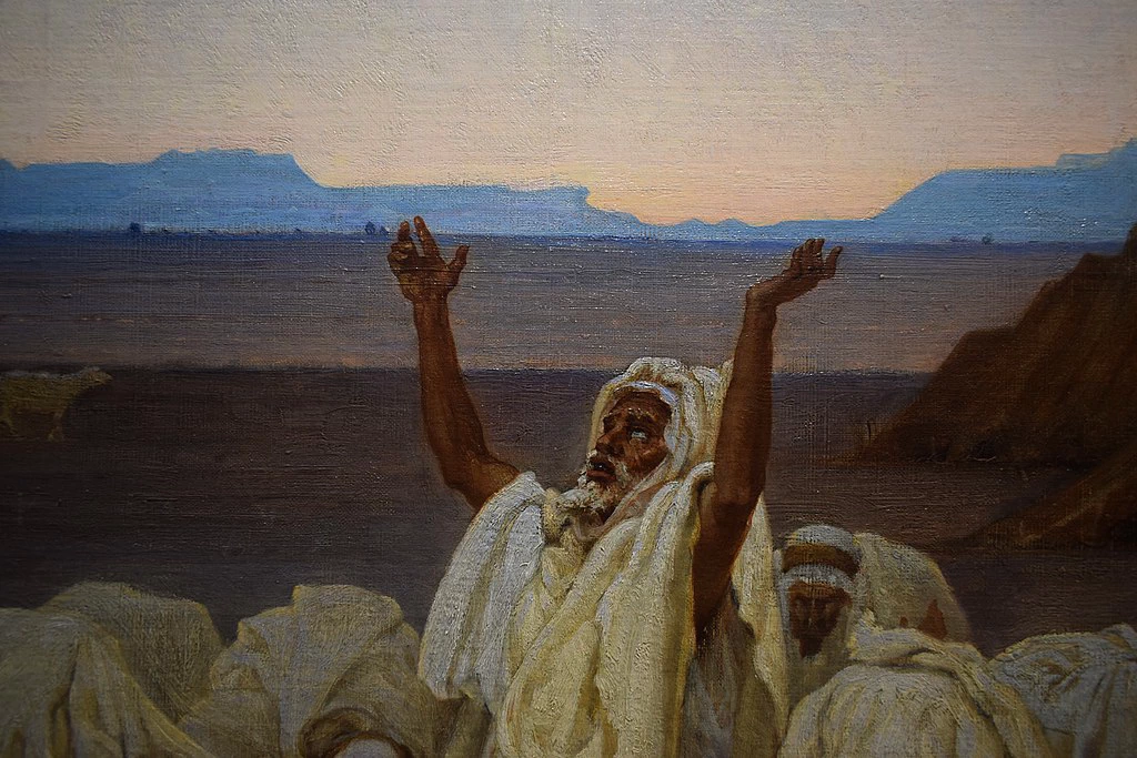 Preghiera serale nel Sahara - Musée d'Art et d'Indsutrie de Roubaix, dettaglio